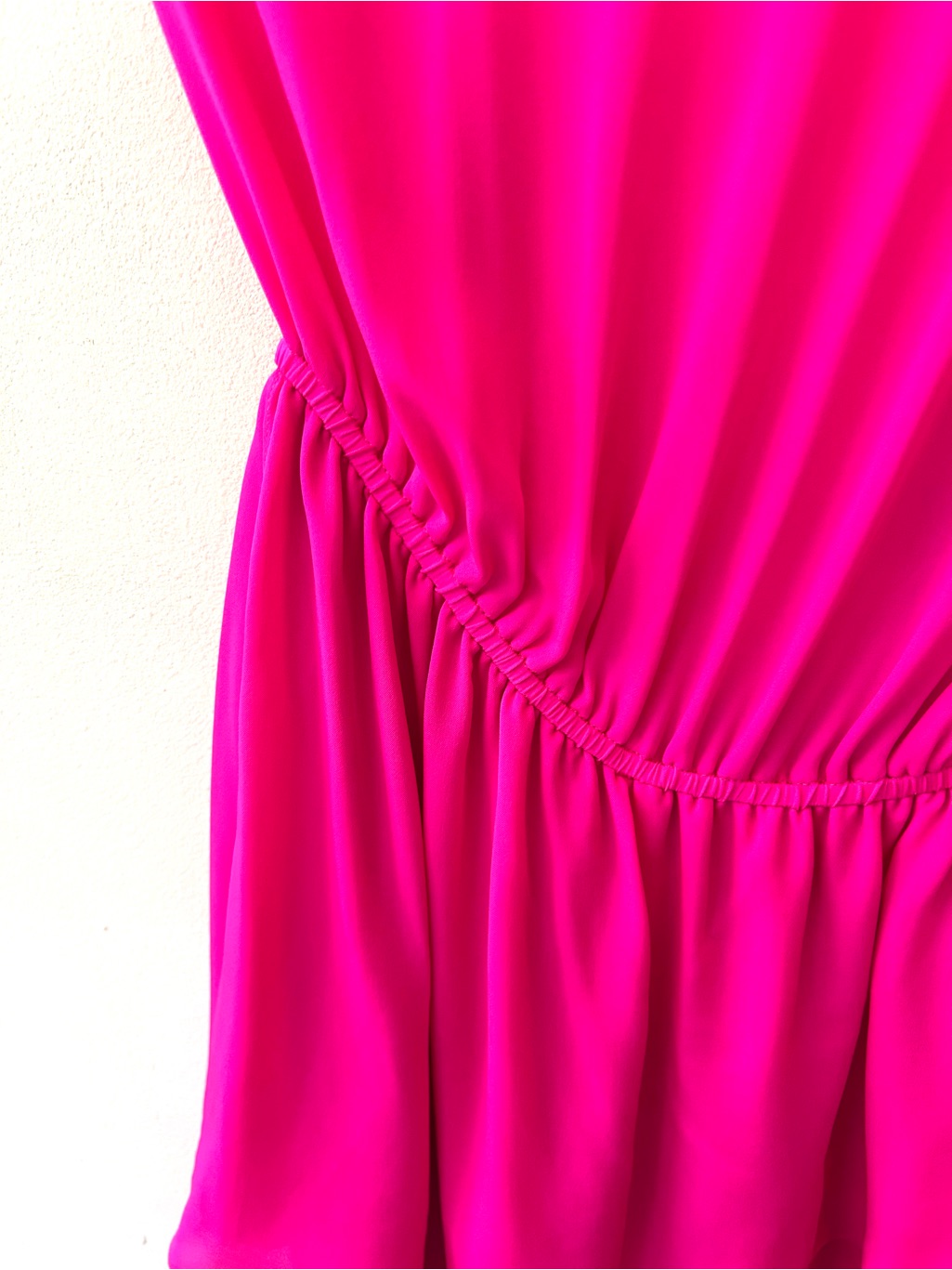 Tamara Mellon Hot Pink Silk One Shoulder Peplum Jumpsuit Size 4 Nwt — image 4 of 8